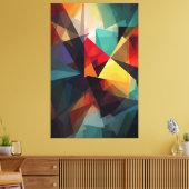 Geometrische harmonie - Abstracte canvasafdruk Canvas Afdruk (Insitu (Woonkamer))