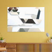 Geometrische Harmonie Canvas Afdruk (Insitu (Woonkamer))