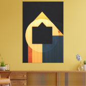 Geometrische Harmonie Canvas Afdruk (Insitu (Woonkamer))