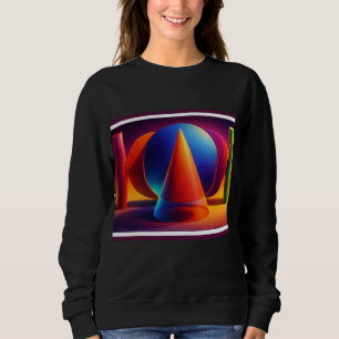 Geometrische Harmonie in Levendige Kleuren Trui