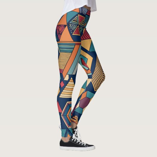 Geometrische harmonie leggings (Rechts)