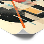 Geometrische harmonie: midden-eeuw moderne fusie poster (Hoek)