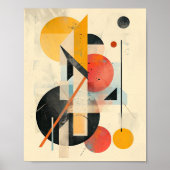 Geometrische harmonie: midden-eeuw moderne fusie poster (Voorkant)