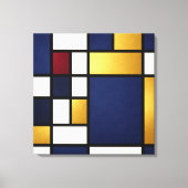 Geometrische Harmonie – Midnight Luxury Canvas Pri Afdruk (Voorkant)
