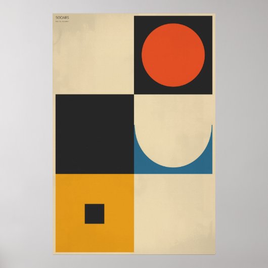 Geometrische harmonie - minimalistische Abstracte  Poster (Voorkant)