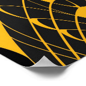 Geometrische harmonie: ontwerp van digitaal Orname Poster (Hoek)