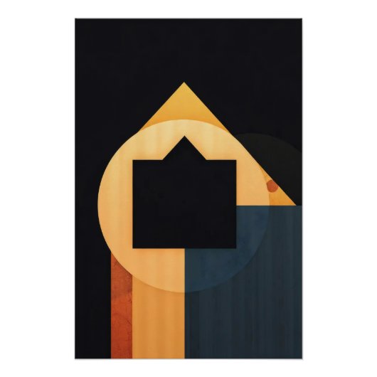 Geometrische Harmonie Perfect Poster (Voorkant)