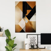 Geometrische Harmonie Poster (Thuiskantoor)