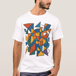 Geometrische harmonie t-shirt