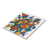 Geometrische harmonie tegeltje (Zijkant)