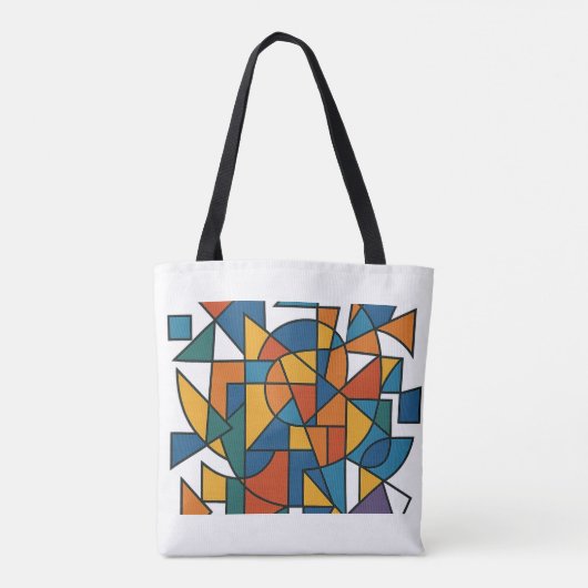 Geometrische harmonie tote bag (Achterkant)