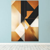Geometrische Harmonie Uitgerekt Canvas Print (Insitu (Houten vloer))