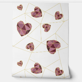 Geometrische Hart Harmony Behang