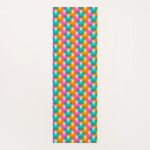 Geometrische harten in psychedelische kleuren (1) yogamat (Achterkant)