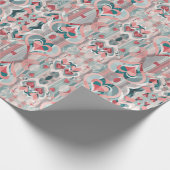 Geometrische Heartstrings Valentijnse Wrapping Pa Cadeaupapier (Hoek)