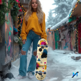 Geometrische hedendaagse Abstracte en dynamische v Persoonlijk Skateboard