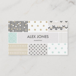 Geometrische heipsterpatronen Visitekaartje