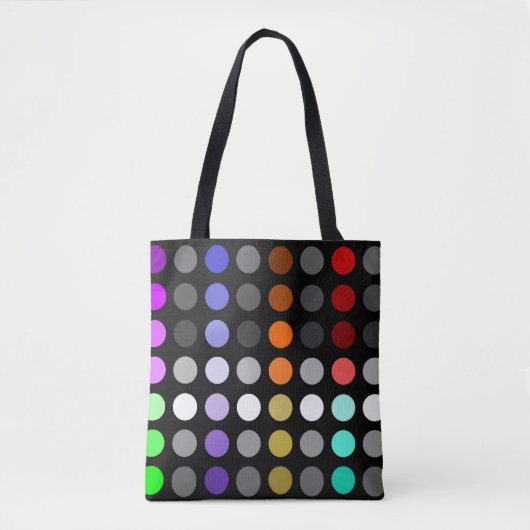Geometrische heldere cirkels Multi Color Design Bl Tote Bag (Voorkant)