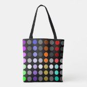 Geometrische heldere cirkels Multi Color Design Bl Tote Bag (Achterkant)