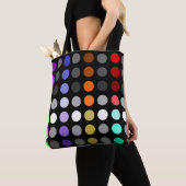 Geometrische heldere cirkels Multi Color Design Bl Tote Bag (Dichtbij)