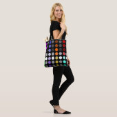 Geometrische heldere cirkels Multi Color Design Bl Tote Bag (Op model)