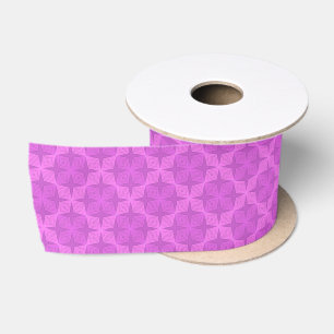 Geometrische heldere lila art deco satijnen lint
