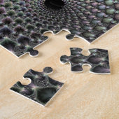 Geometrische helix optische illusie Typografie Legpuzzel (Zijkant)