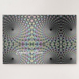 Geometrische helix optische illusie Typografie Legpuzzel