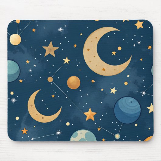 Geometrische hemelmousepad muismat (Voorkant)