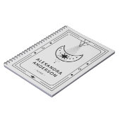 Geometrische Hemelse Halve Maan Notitieboek (Linkerzijde)