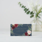 Geometrische Herfst Elegance Hashtag Kaart Visitekaartje (Staand voorkant)