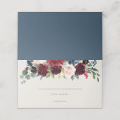 Geometrische Herfst Elegance Place Card Plaatskaartje (Buitenkant ongevouwen)