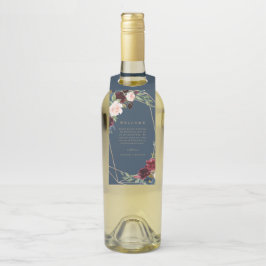 Geometrische Herfst Elegance Welkomstflesje Flessenhanger