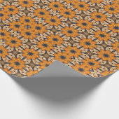 Geometrische Herfst Flower, Herfst Flower, Herfst  Cadeaupapier (Hoek)