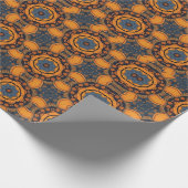 Geometrische Herfst, grillige herfst, herfst, Herf Cadeaupapier (Hoek)