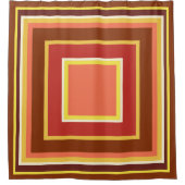 Geometrische Herfst Indische cornkleuren Douchegordijn (Voorkant)