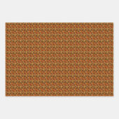 Geometrische herfstbladeren inpakpapier vel (Voorkant 3)