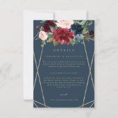 Geometrische herfstelegantie details kaart (Voorkant)