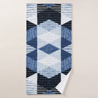 Geometrische herhaling: gestructureerde achtergron badhanddoek
