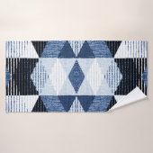 Geometrische herhaling: gestructureerde achtergron badhanddoek (Badhanddoek)