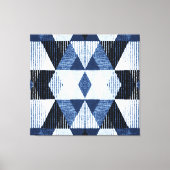 Geometrische herhaling: gestructureerde achtergron canvas afdruk (Voorkant)