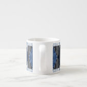 Geometrische herhaling: gestructureerde achtergron espresso kop (Achterkant)