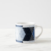 Geometrische herhaling: gestructureerde achtergron espresso kop (Rechts)