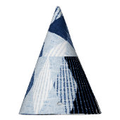 Geometrische herhaling: gestructureerde achtergron feesthoedjes (Rechts)