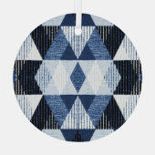 Geometrische herhaling: gestructureerde achtergron glas ornament (Achterkant)