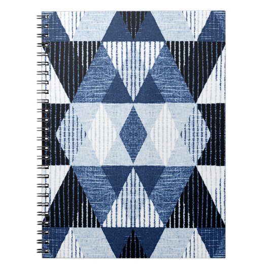 Geometrische herhaling: gestructureerde achtergron notitieboek (Voorkant)