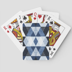 Geometrische herhaling: gestructureerde achtergron pokerkaarten