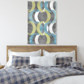 Geometrische herhaling I Canvas Afdruk (Insitu (Slaapkamer))