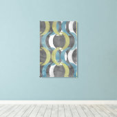 Geometrische herhaling I Canvas Afdruk (Insitu (Houten vloer))