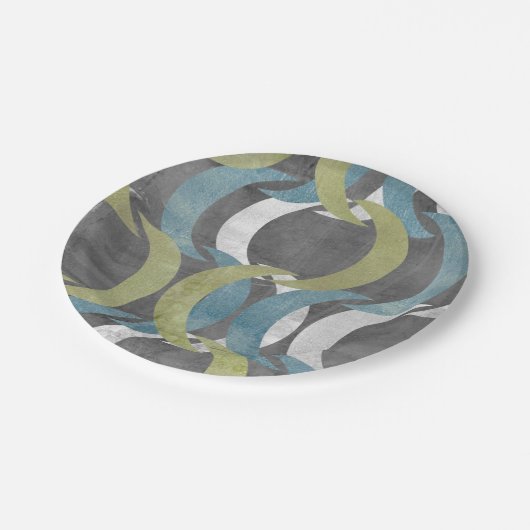 Geometrische herhaling I Papieren Bordje (Gekanteld)